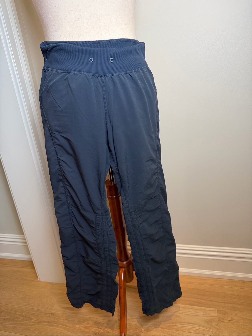 Zella Navy Blue Fold-Over Waist Active Pants